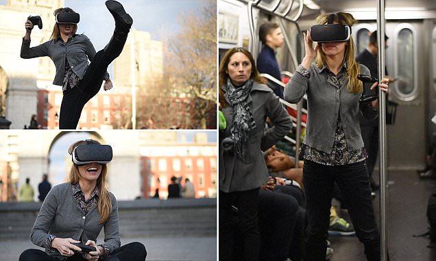 Wartawan Dailymail Uji Coba `Virtual Reality` di Ruang Publik New York